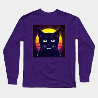 Retro Meow Long Sleeve T-Shirt